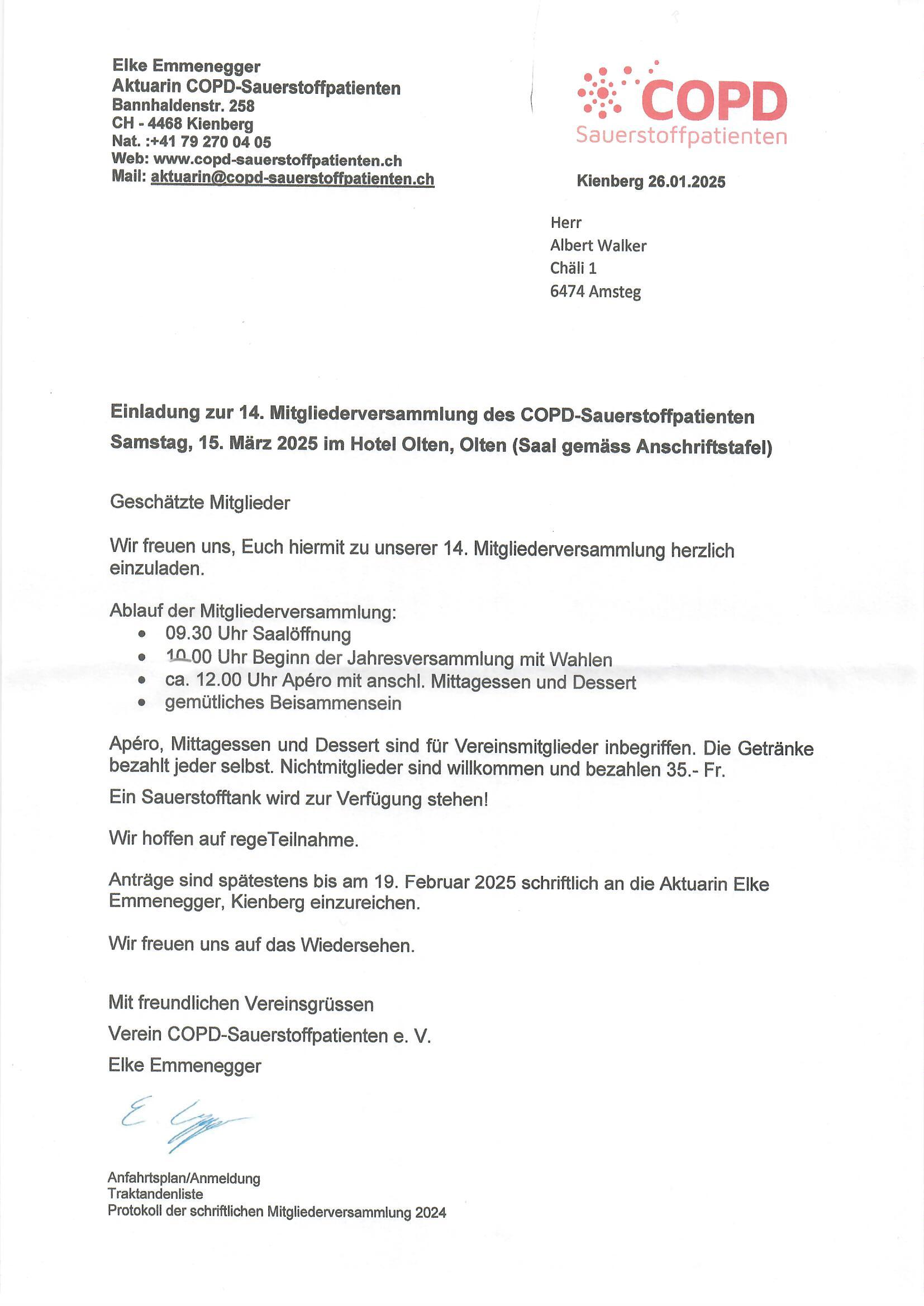 Mitgliederversammlung